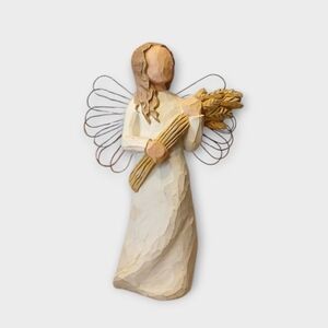 Willow Tree Angel with Wheat - Cream and Brown